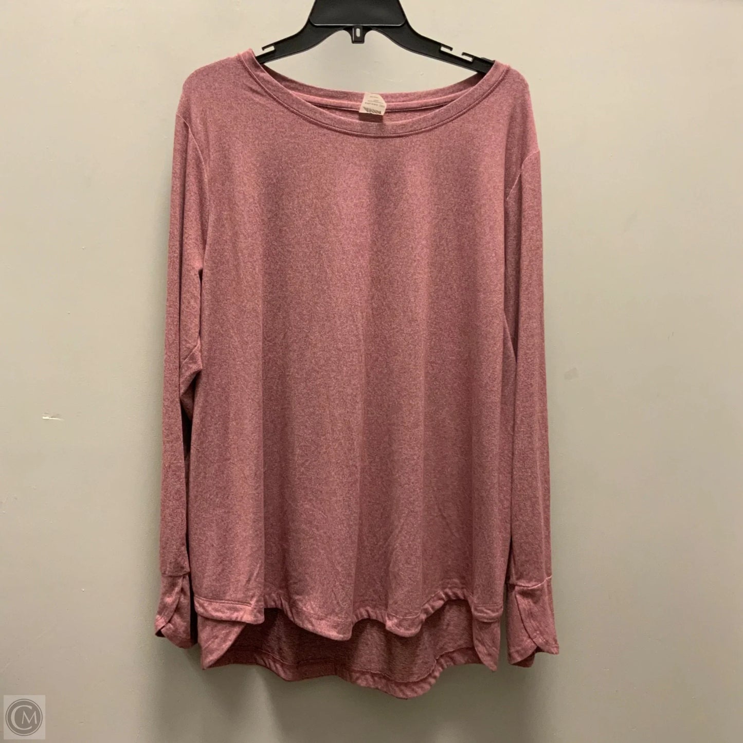 Athletic Top Long Sleeve Crewneck By Avia In Red, Size: Xxl