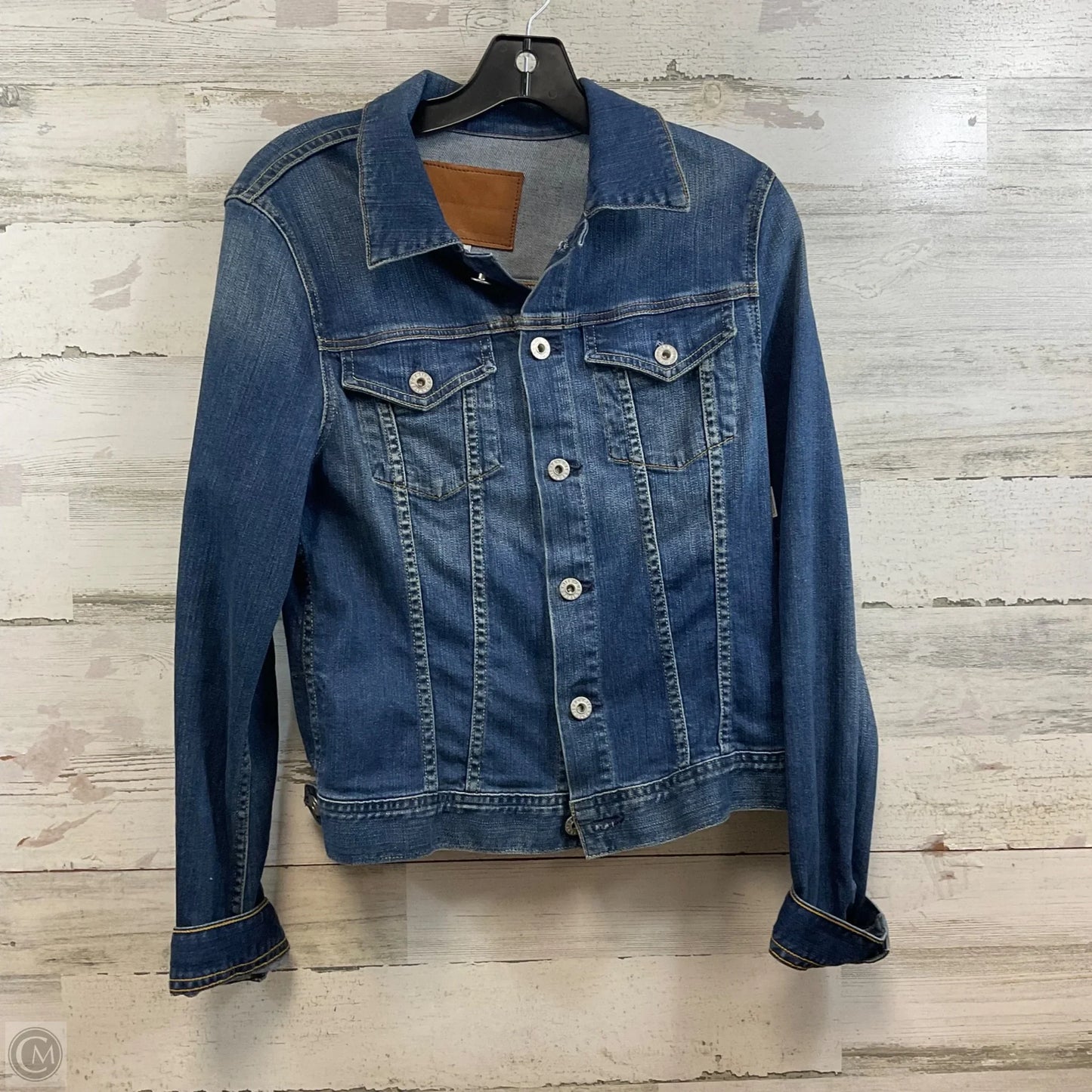 Jacket Denim By Adriano Goldschmied In Blue Denim, Size: L