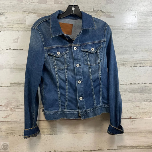 Jacket Denim By Adriano Goldschmied In Blue Denim, Size: L