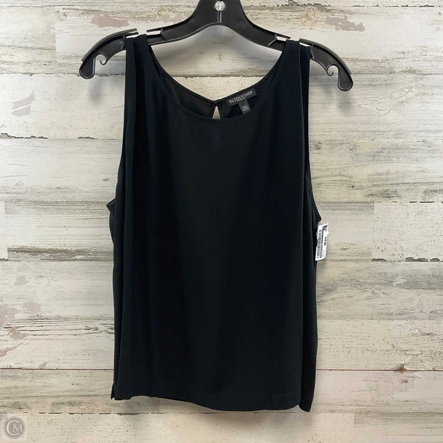 Top Sleeveless By Eileen Fisher In Black, Size: 1x