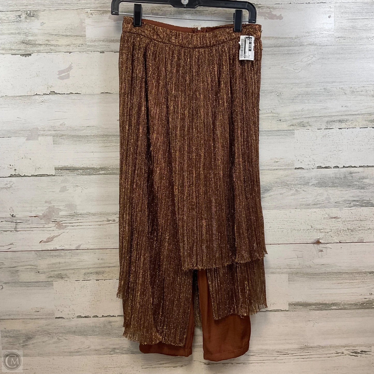 Skirt Midi By Maeve In Gold, Size: 0