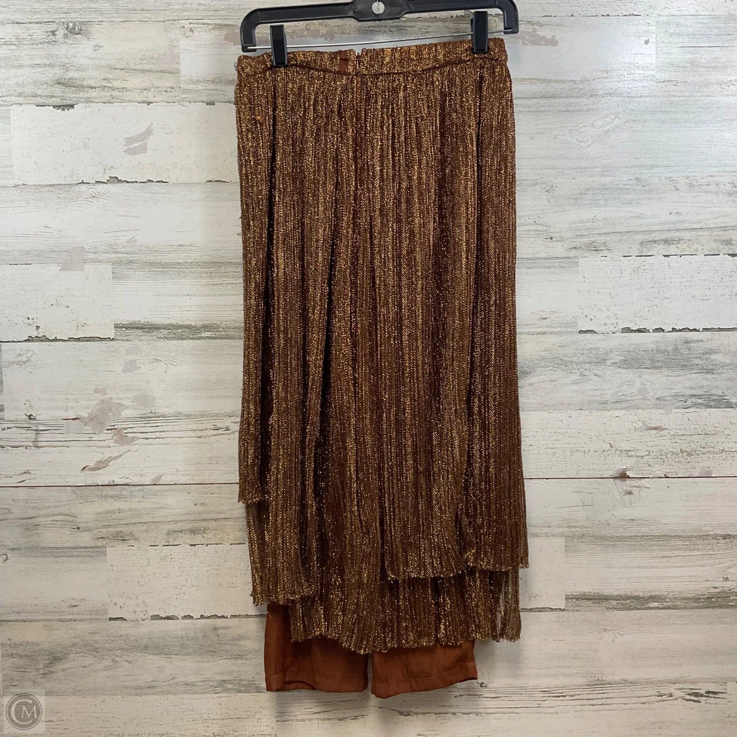 Skirt Midi By Maeve In Gold, Size: 0