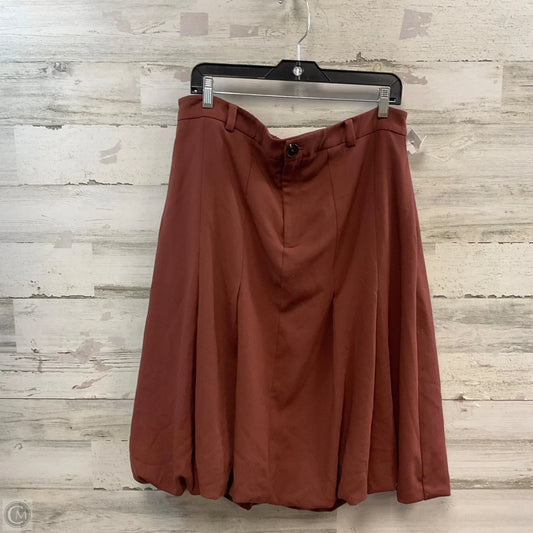 Skirt Mini & Short By Maeve In Brown, Size: Xl