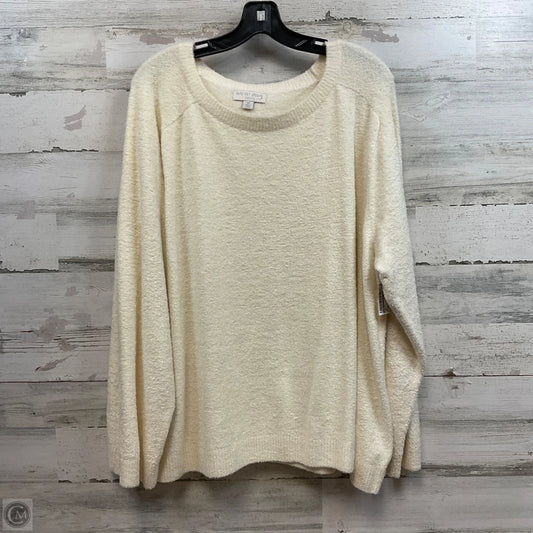 Sweater By Barefoot Dreams In Cream, Size: 3x