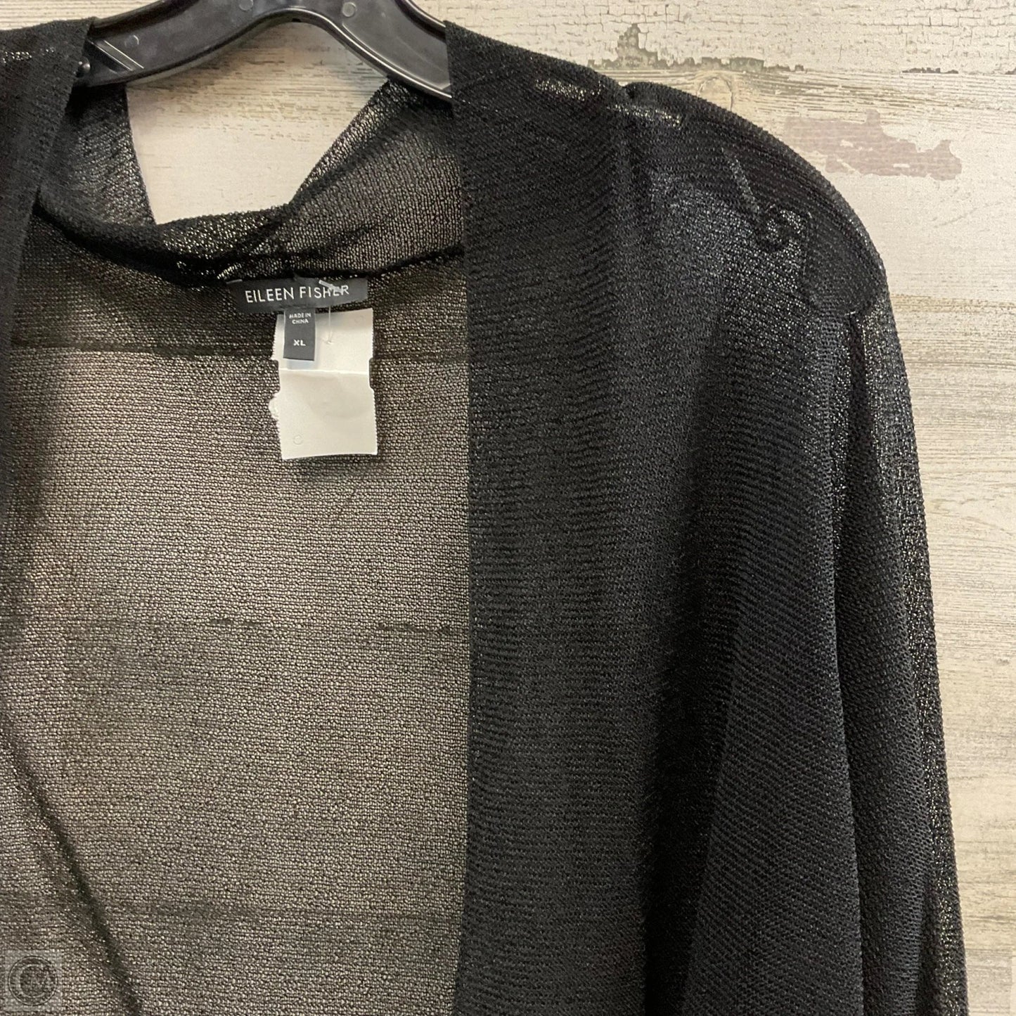 Cardigan By Eileen Fisher In Black, Size: Xl