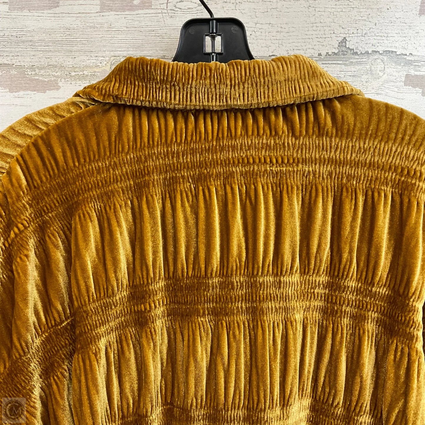 Blouse Long Sleeve By Free People In Yellow, Size: Xs