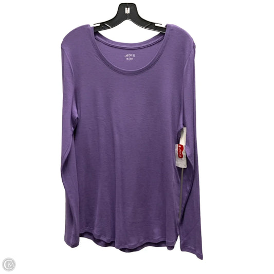 Athletic Top Long Sleeve Crewneck By Bcg In Purple, Size: Xl