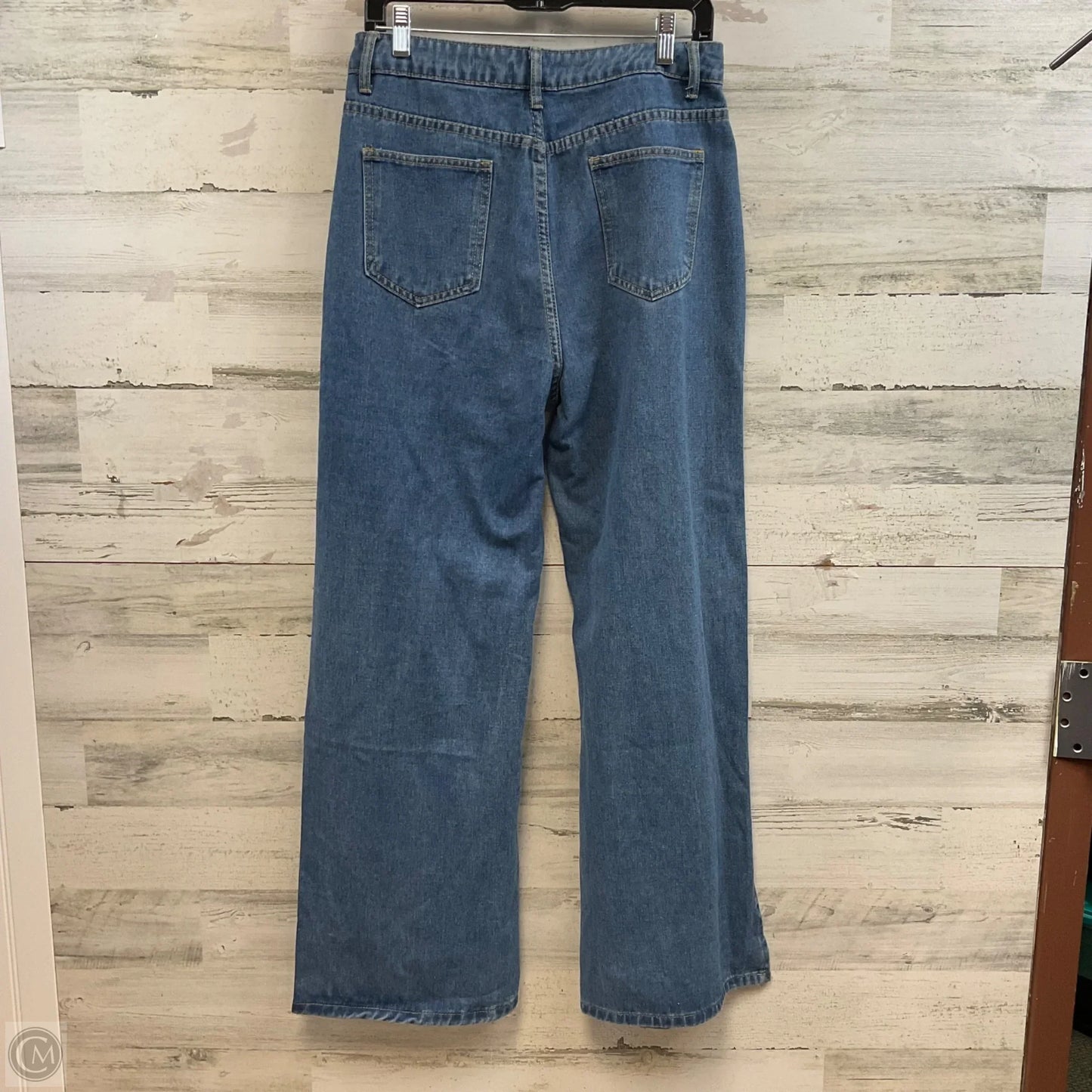 Jeans Wide Leg By Cmf In Blue Denim, Size: L