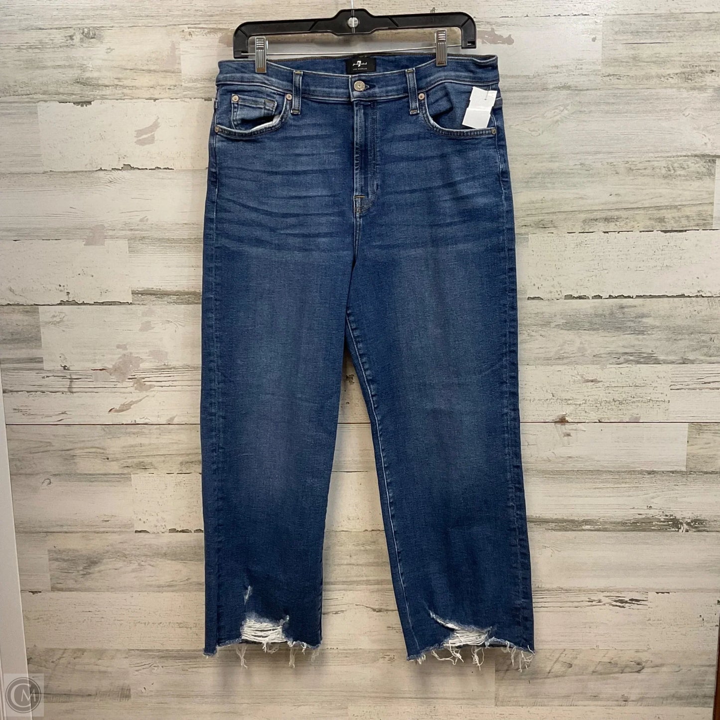 Jeans Wide Leg By 7 For All Mankind In Blue, Size: 14