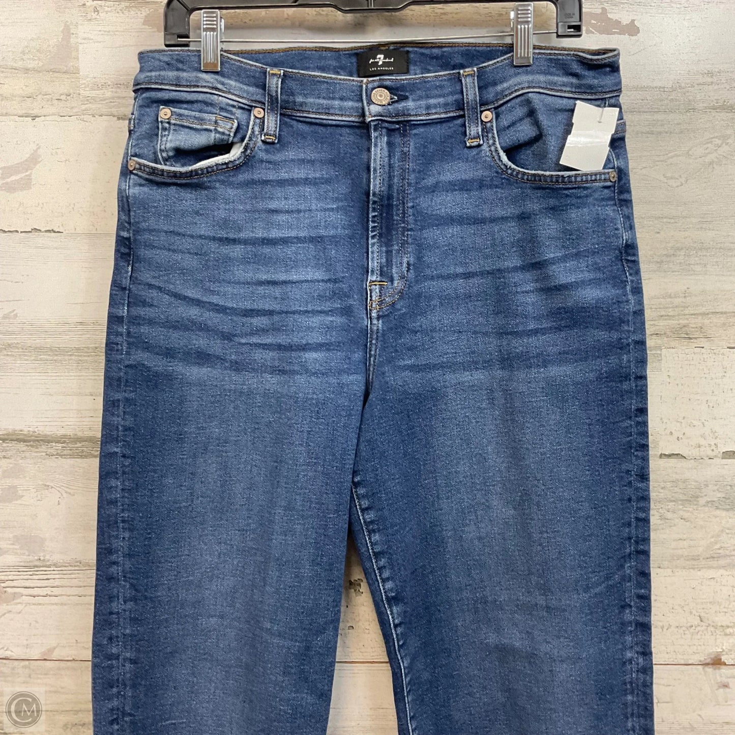 Jeans Wide Leg By 7 For All Mankind In Blue, Size: 14