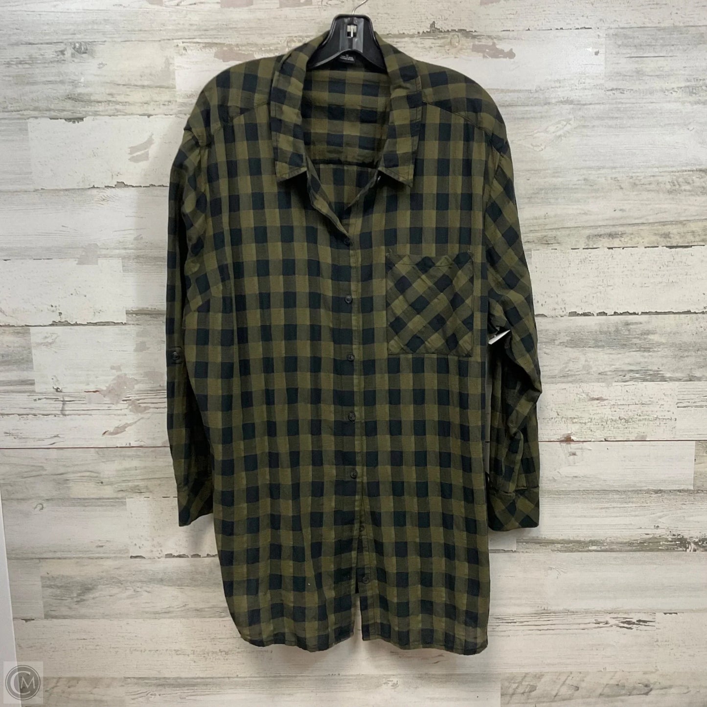 Blouse Long Sleeve By Sanctuary In Green, Size: 3x