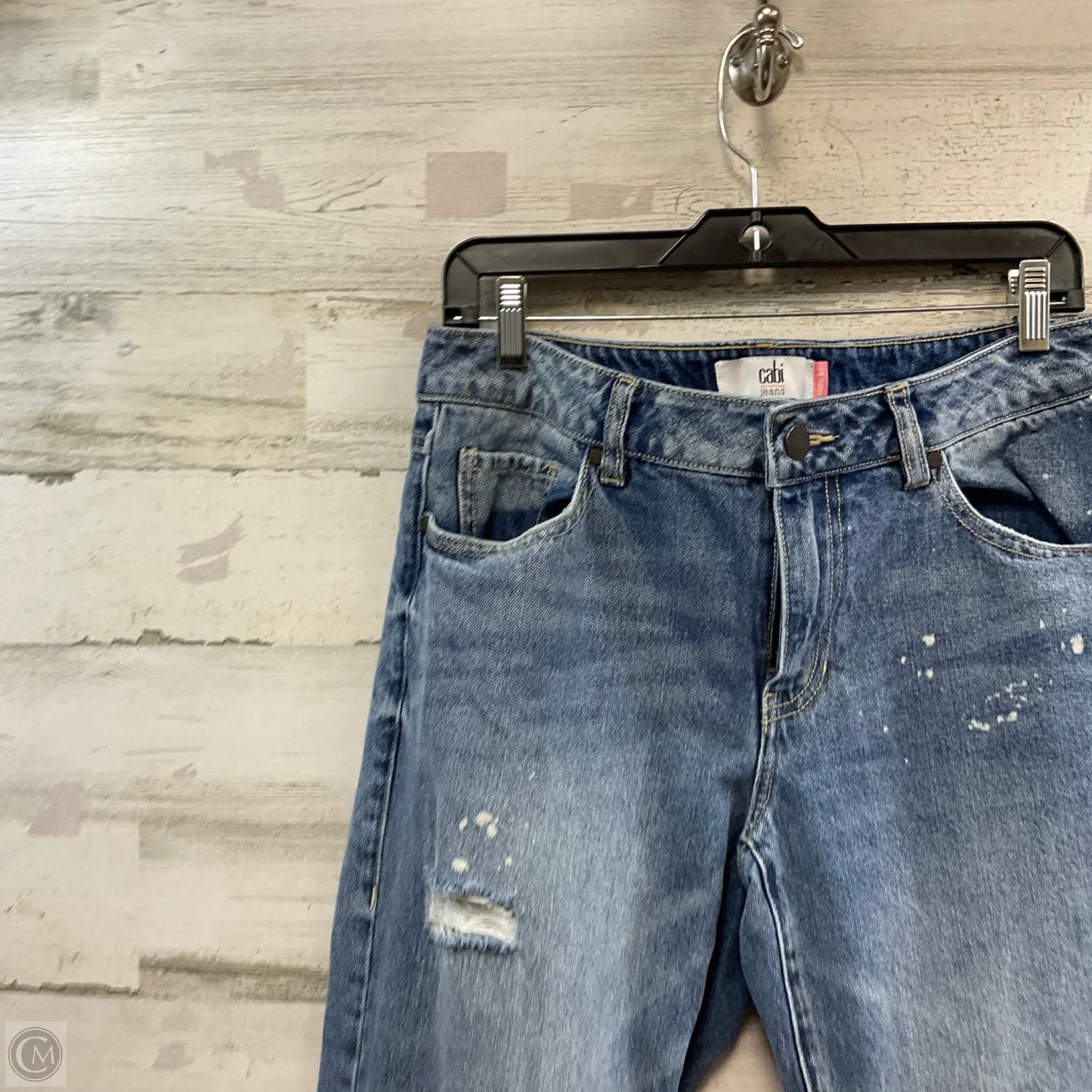 Jeans Boyfriend By Cabi In Blue Denim, Size: 6