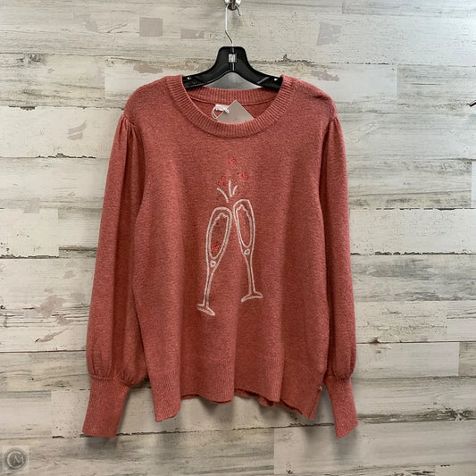 Sweater By Lc Lauren Conrad In Red, Size: Xl