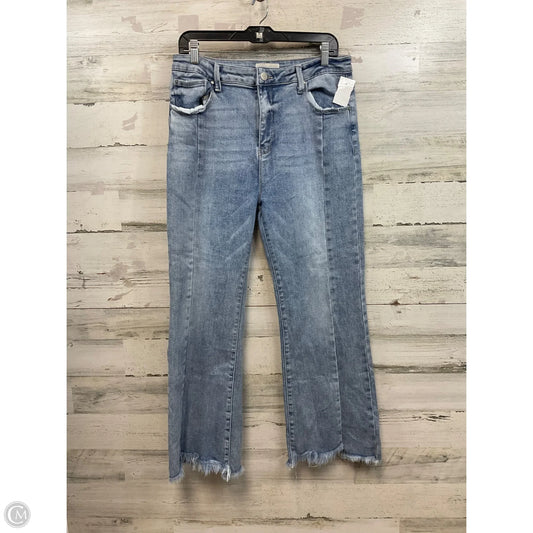 Jeans Wide Leg By Risen In Blue Denim, Size: 14