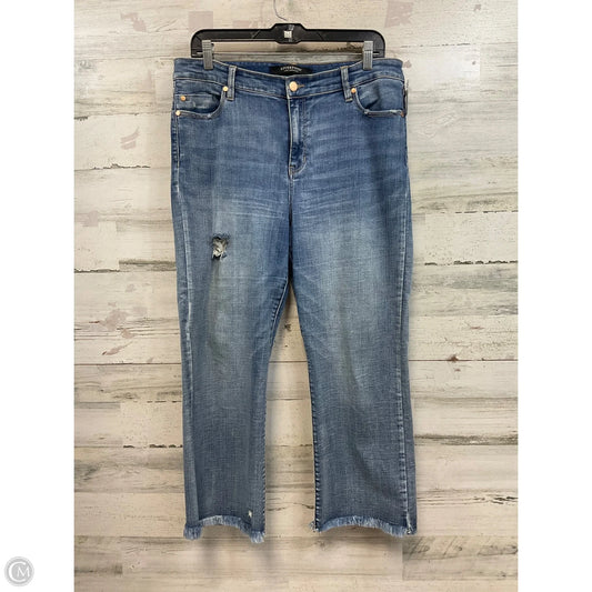 Jeans Flared By Liverpool In Blue Denim, Size: 12