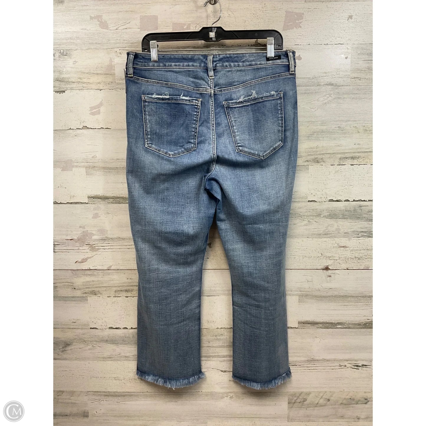 Jeans Flared By Liverpool In Blue Denim, Size: 12
