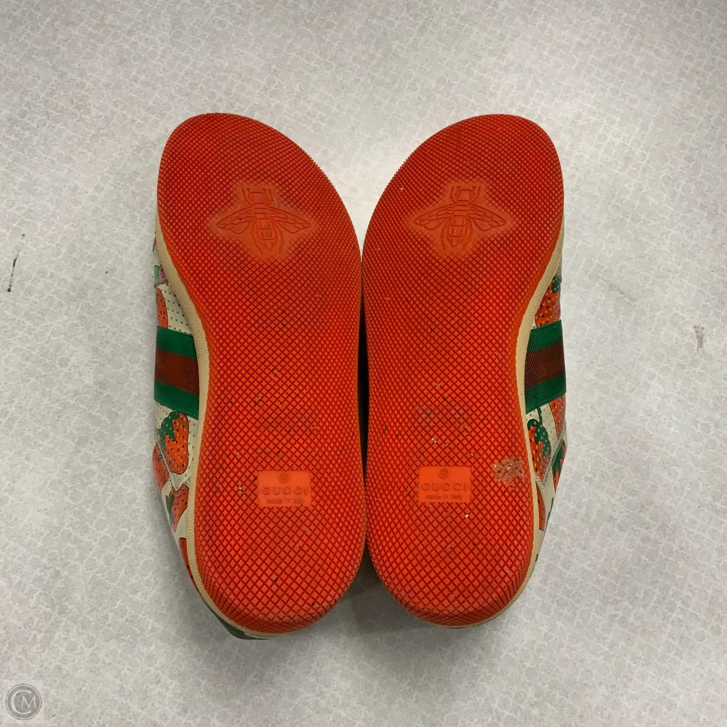 Shoes Luxury Designer By Gucci In Red, Size: 11