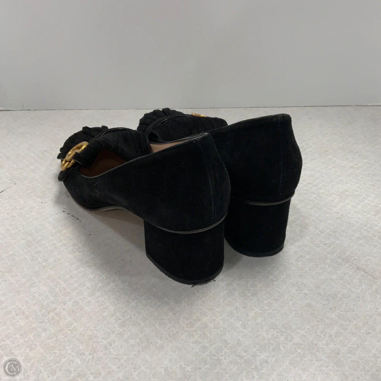 Shoes Luxury Designer By Gucci In Black, Size: 11