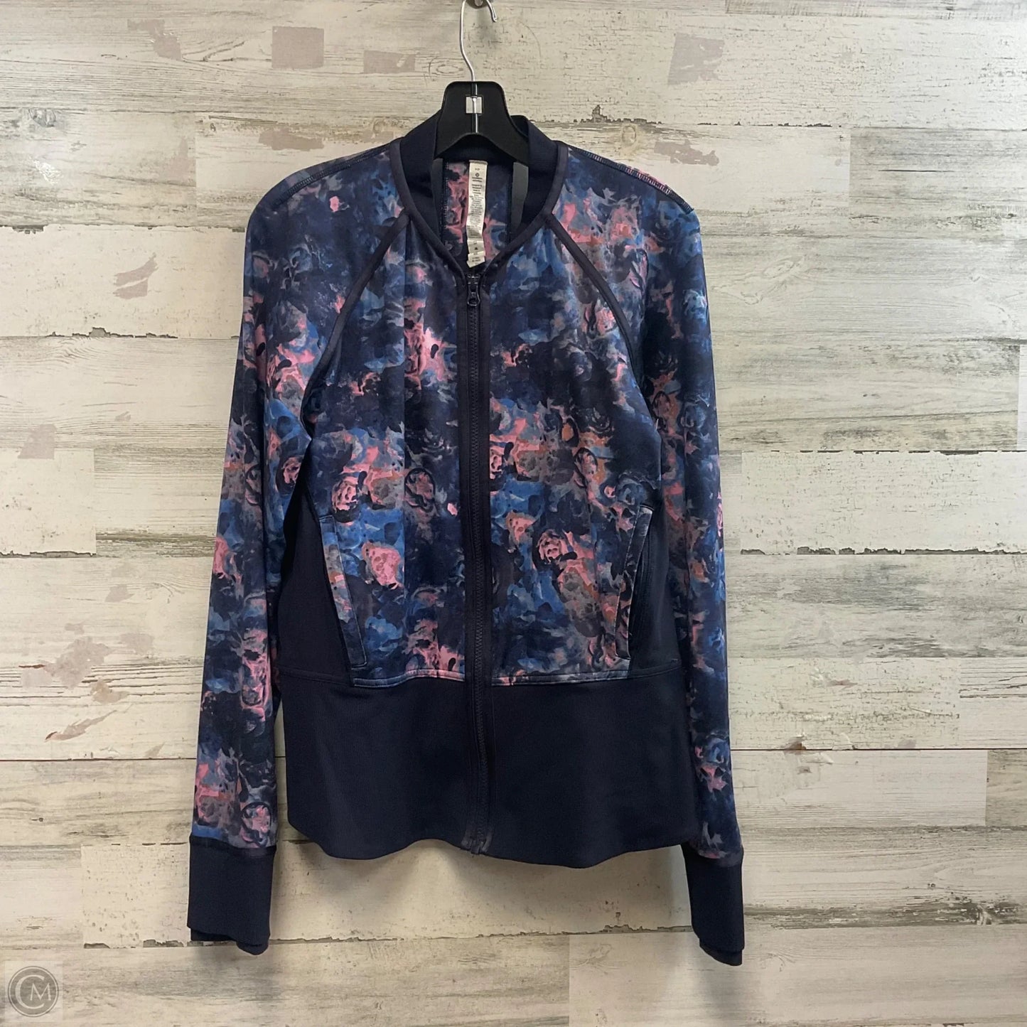 Athletic Jacket By Lululemon In Blue, Size: M