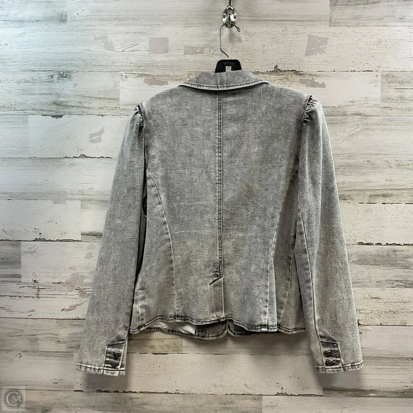 Jacket Denim By Inc In Black Denim, Size: L