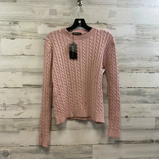 Sweater By CCK Style In Pink, Size: L