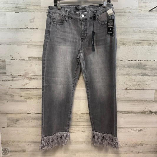 Jeans Straight By Liverpool In Black Denim, Size: 10