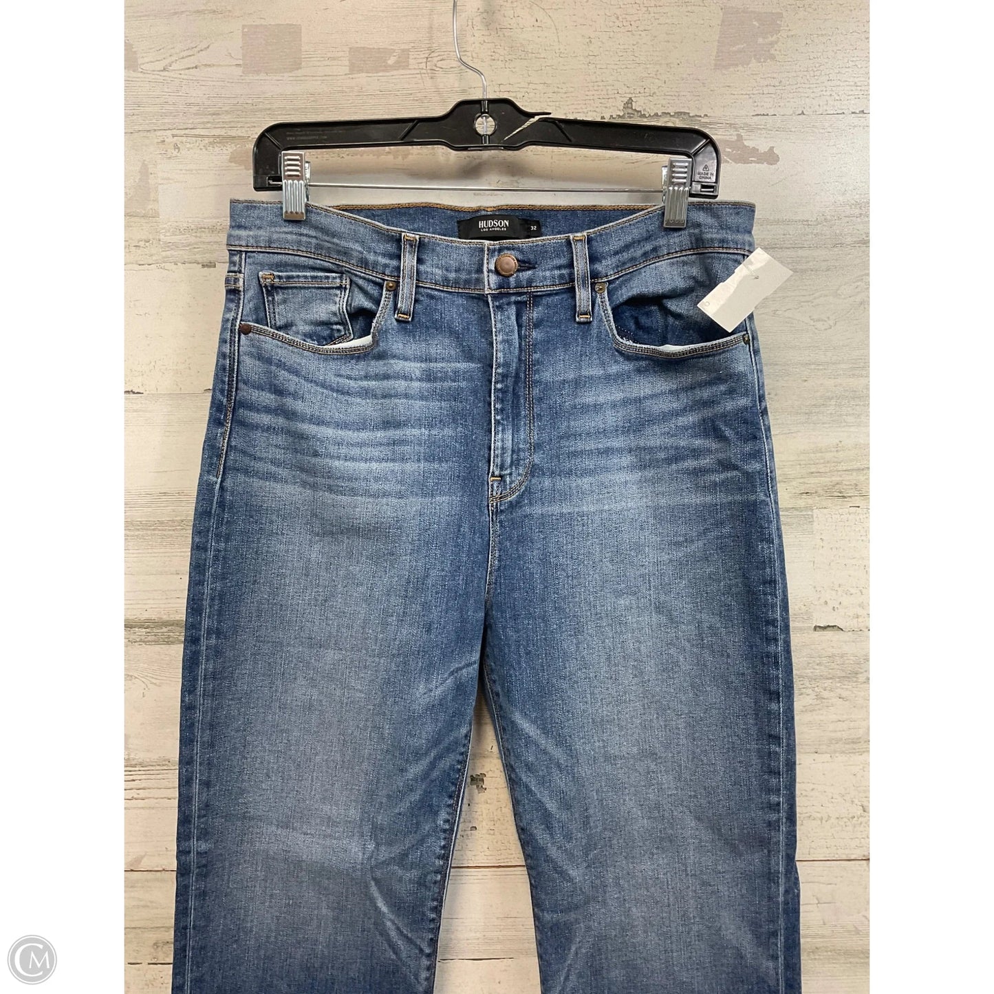 Jeans Boot Cut By Hudson In Blue Denim, Size: 14