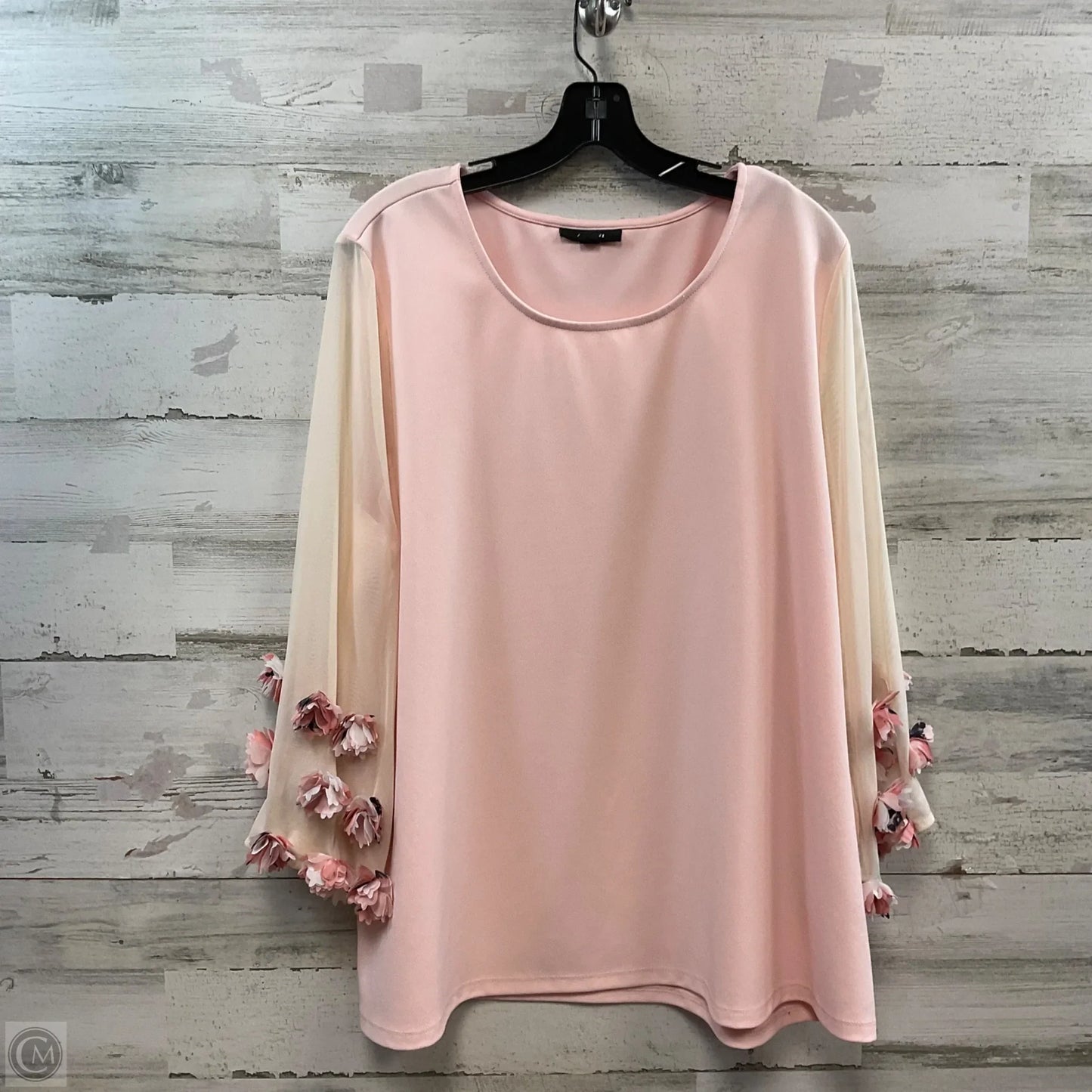Top Long Sleeve By Alfani In Pink, Size: Xxl