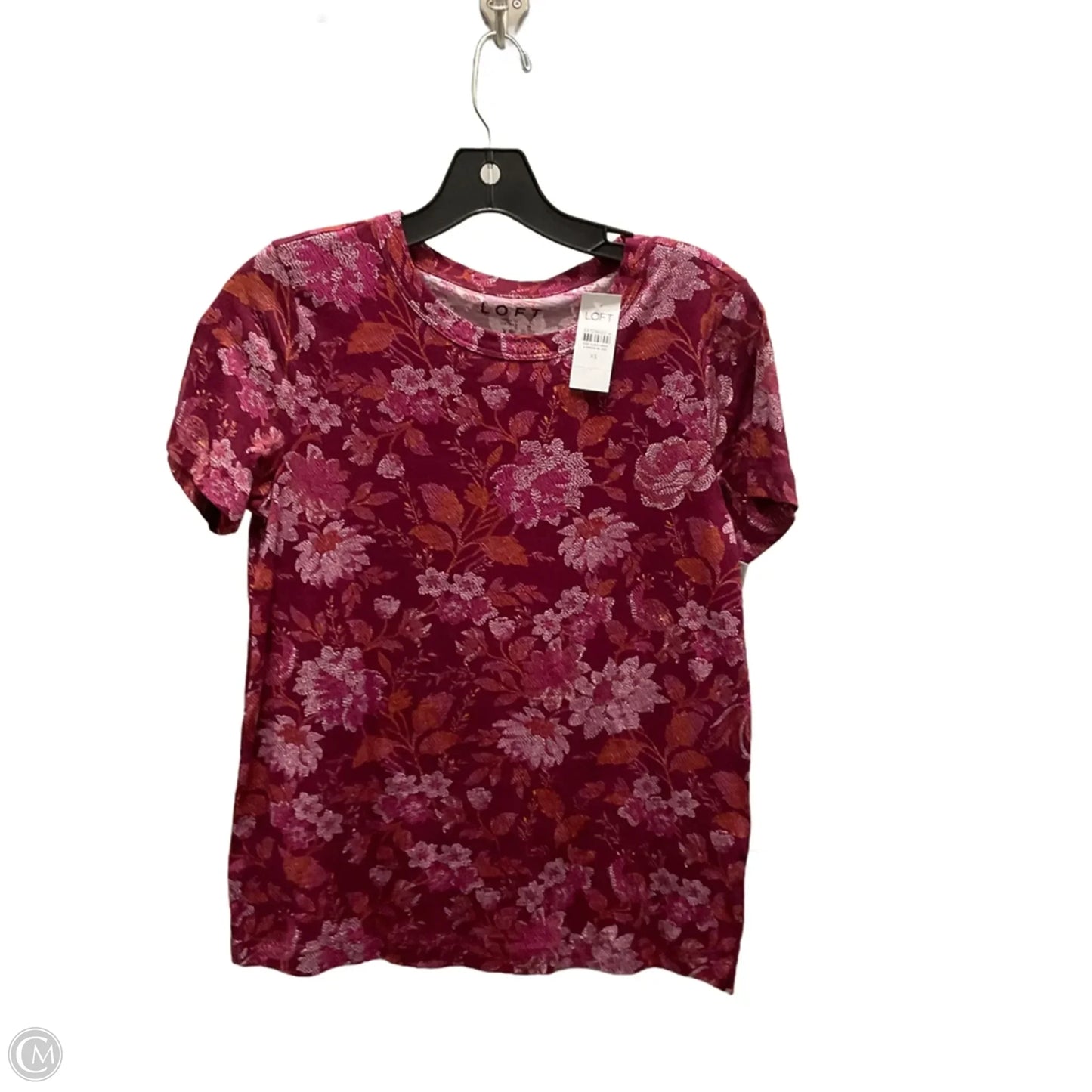 Top Short Sleeve By Loft In Red, Size: Xs