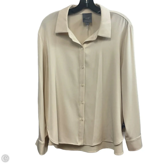 Blouse Long Sleeve By Lysse In Brown, Size: L