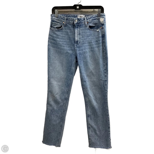 Jeans Straight By Paige In Blue Denim, Size: 10