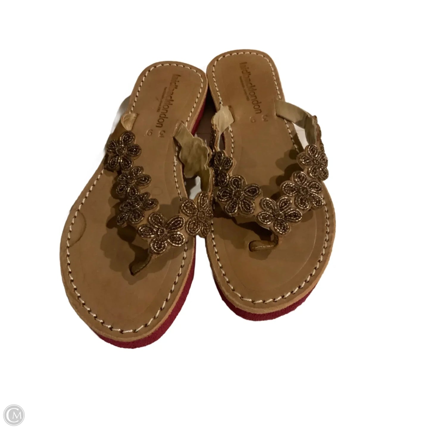 Sandals Flip Flops By laidback london In Brown, Size: 8.5