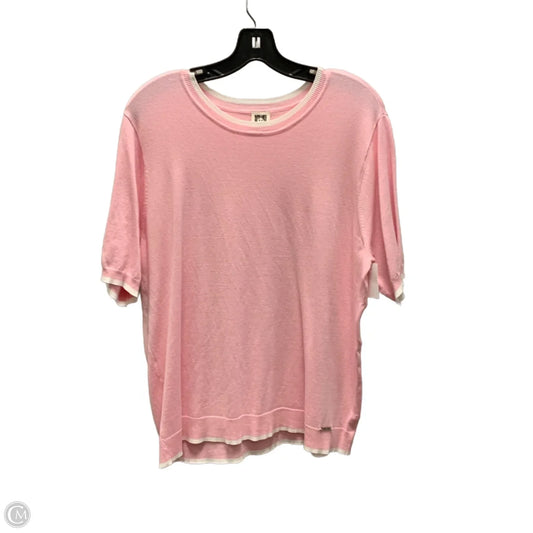 Top Short Sleeve By Anne Klein In Pink, Size: Xl