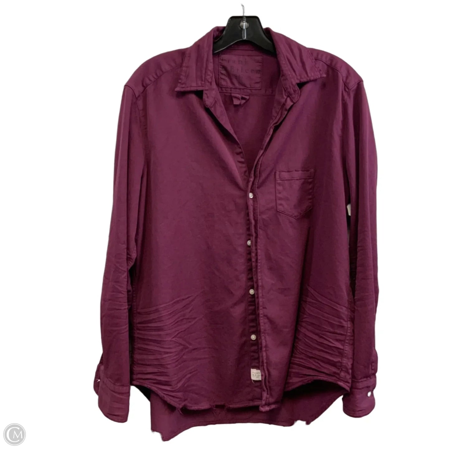 Blouse Long Sleeve By Frank And Eileen In Purple, Size: M