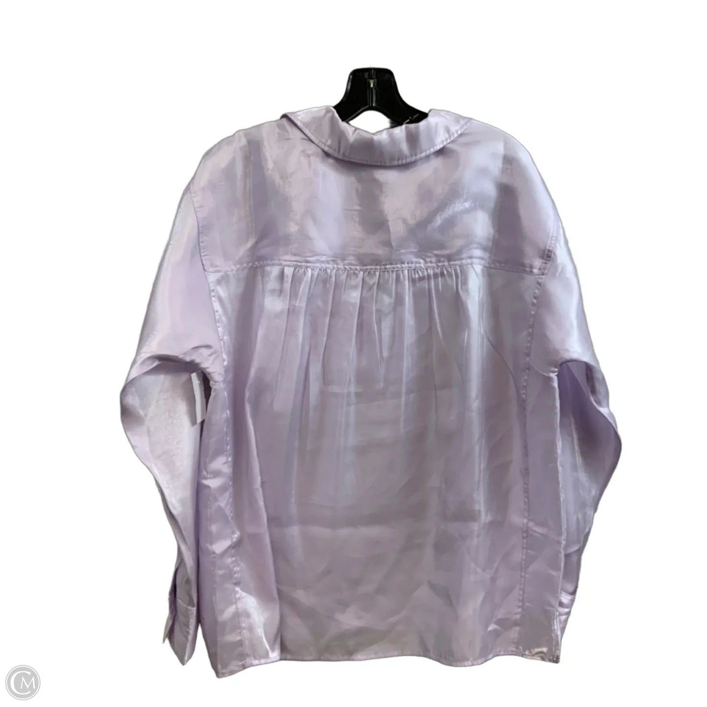 Blouse Long Sleeve By Pilcro In Purple, Size: M
