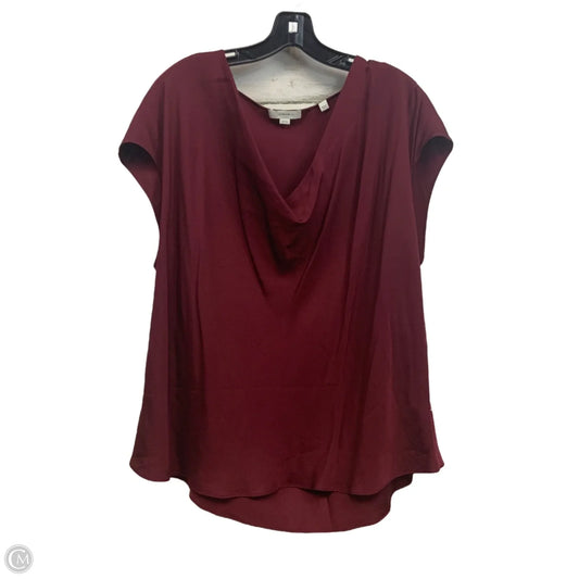 Blouse Short Sleeve By Vince In Red, Size: 1x