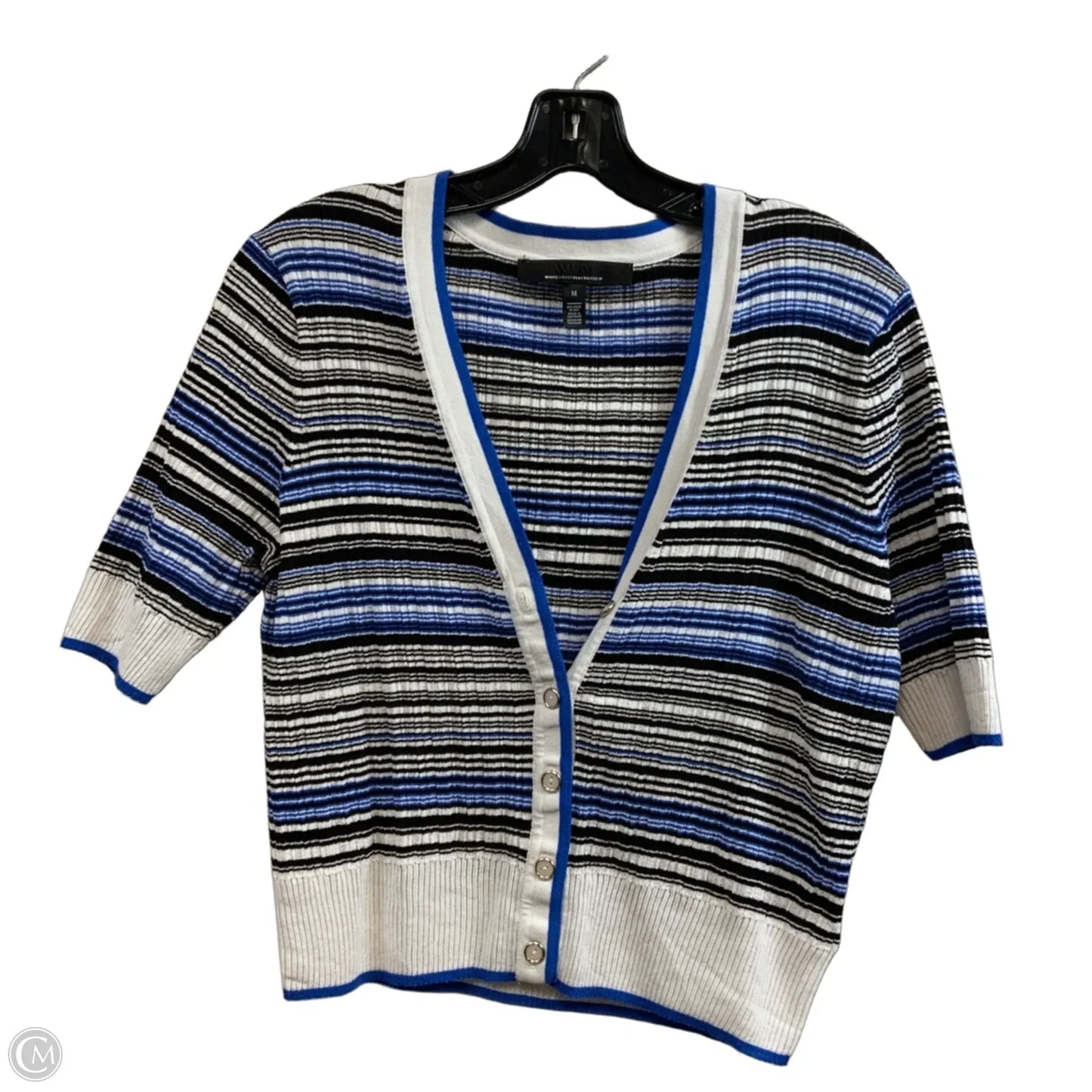 Sweater Short Sleeve By White House Black Market In Black, Size: M