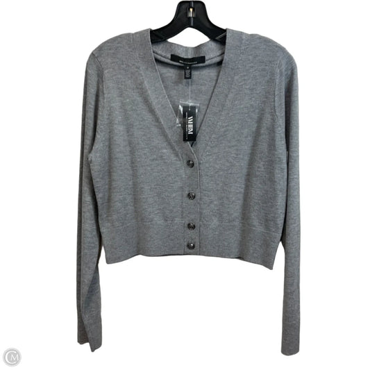 Sweater Cardigan By White House Black Market In Grey, Size: M