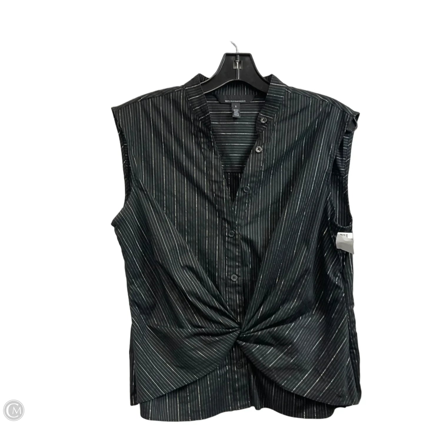Blouse Sleeveless By White House Black Market In Black, Size: M