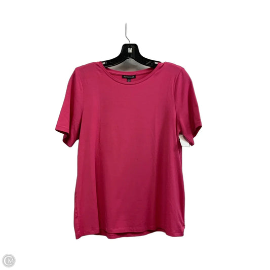 Top Short Sleeve By Eileen Fisher In Pink, Size: Xs