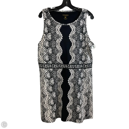 Dress Casual Short By Lilly Pulitzer In Black & White, Size: Xl