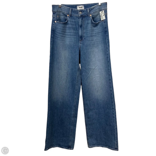 Jeans Wide Leg By Paige In Blue Denim, Size: 10