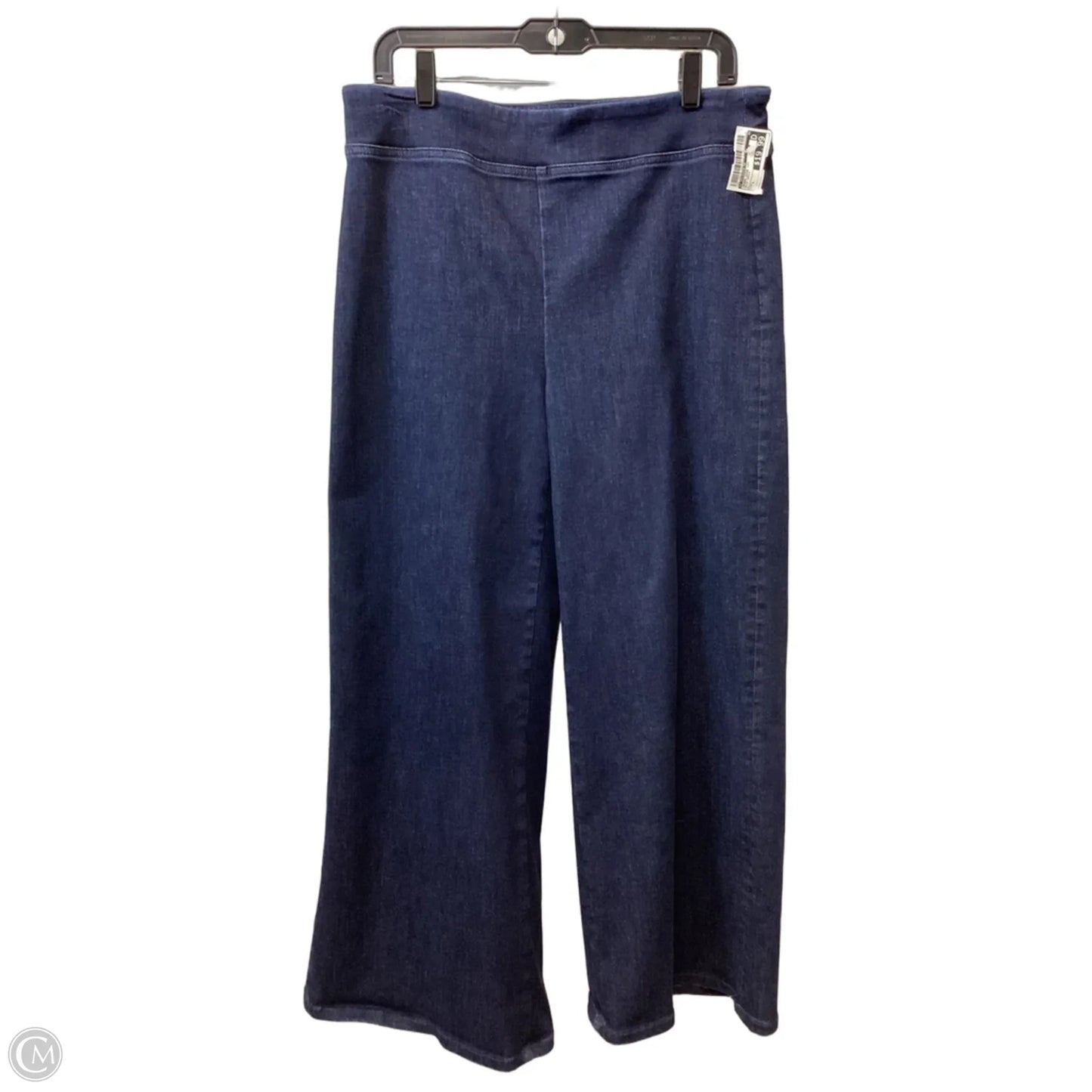 Jeans Wide Leg By J Mclaughlin In Blue Denim, Size: L