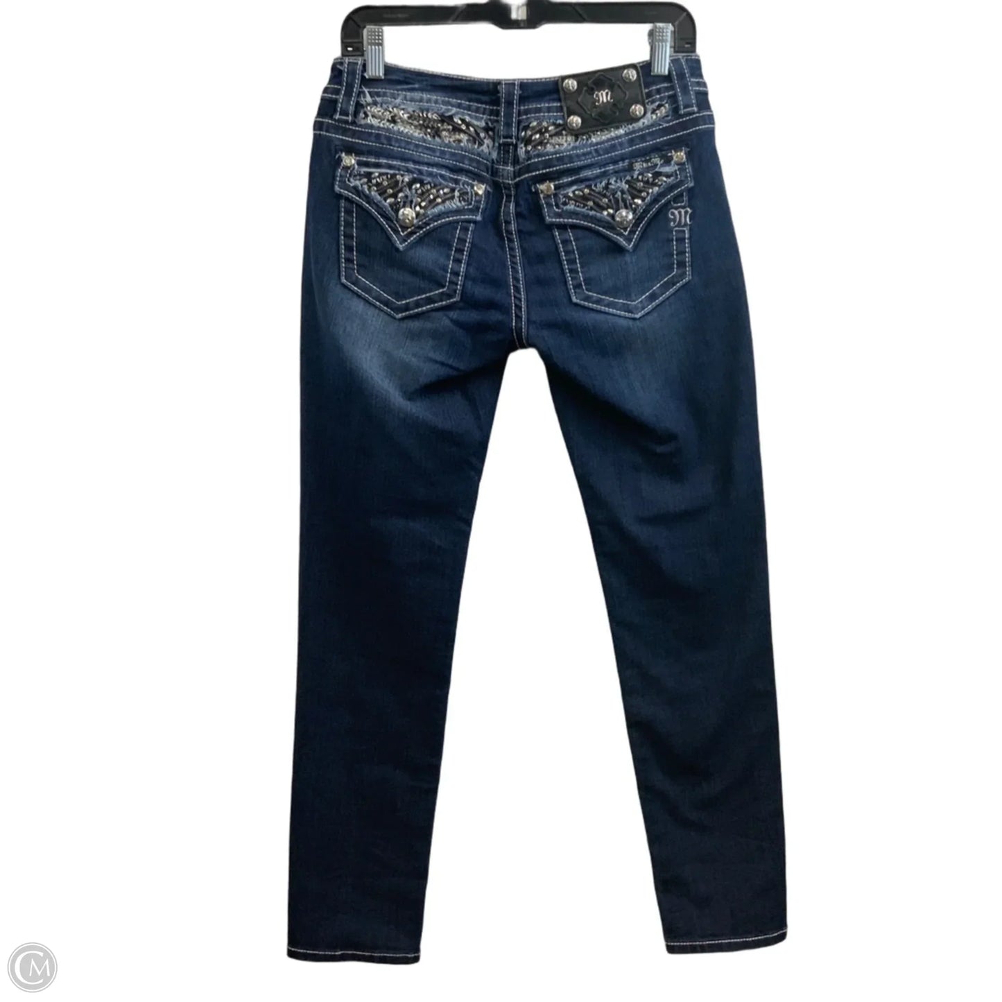 Jeans Skinny By Miss Me In Blue Denim, Size: 8