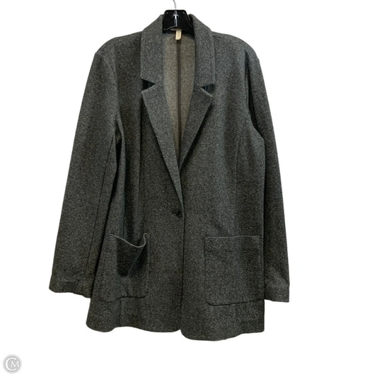 Blazer By Eileen Fisher In Grey, Size: L