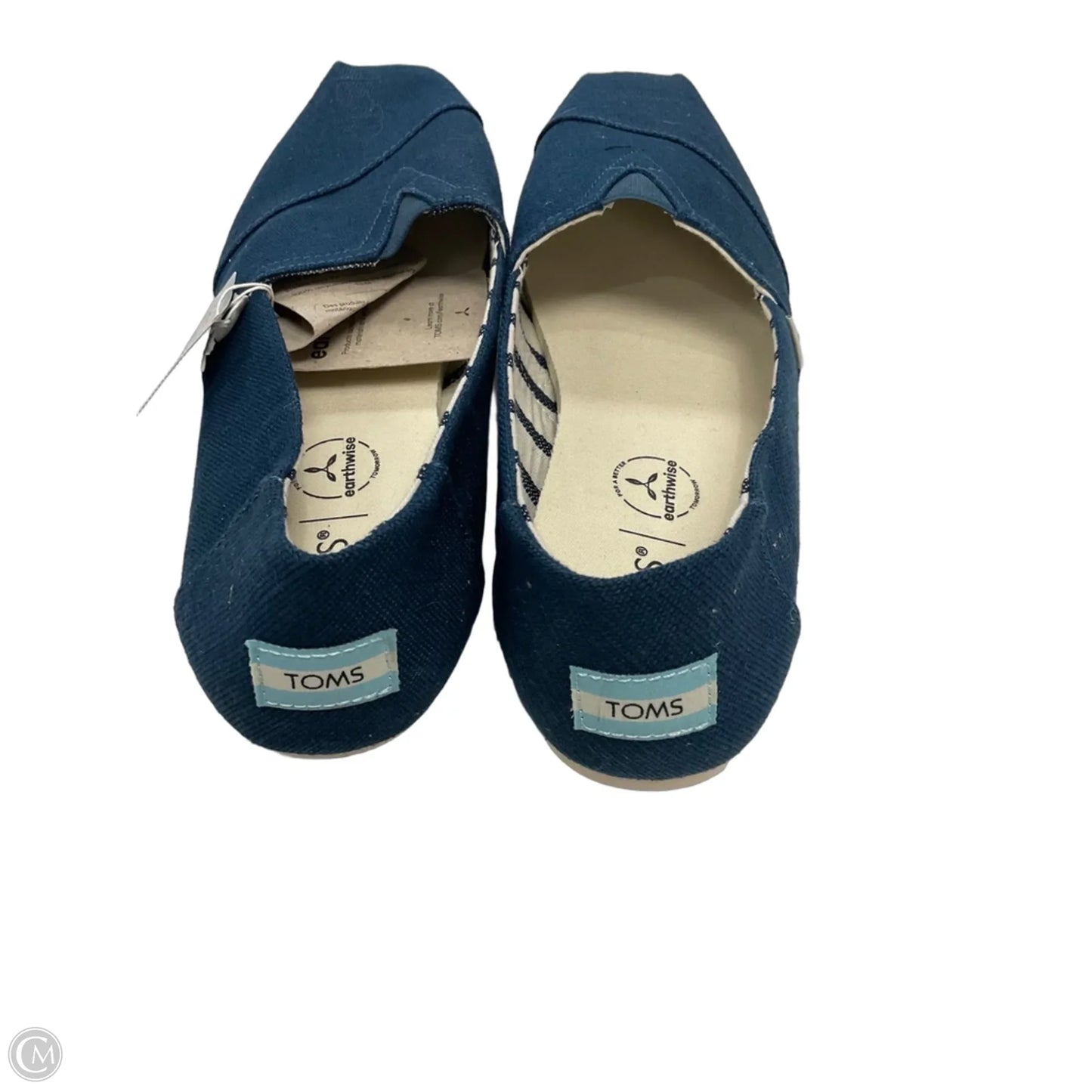 Shoes Flats By Toms In Blue, Size: 9.5