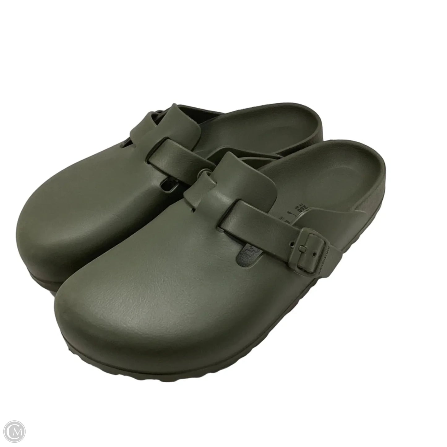 Shoes Flats By Birkenstock In Green, Size: 9