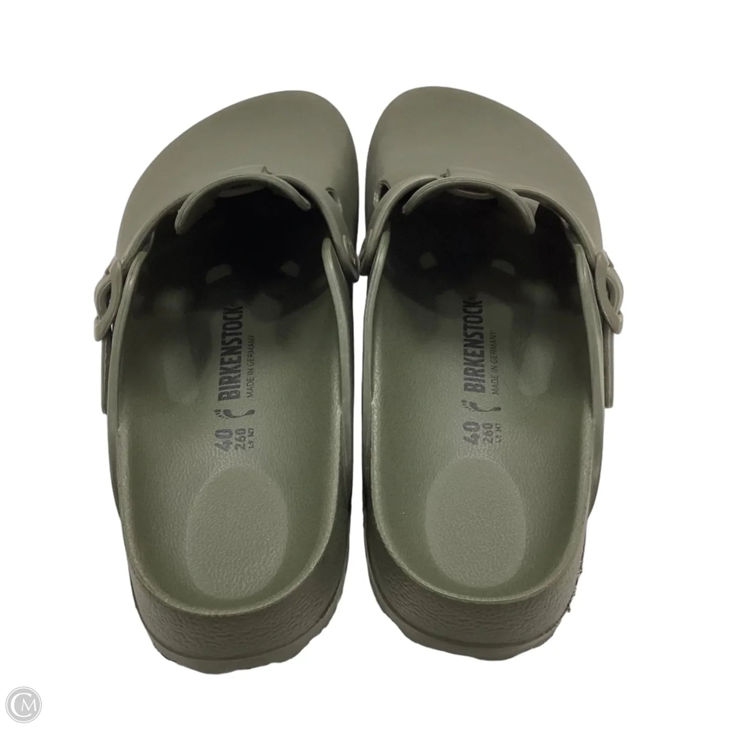Shoes Flats By Birkenstock In Green, Size: 9
