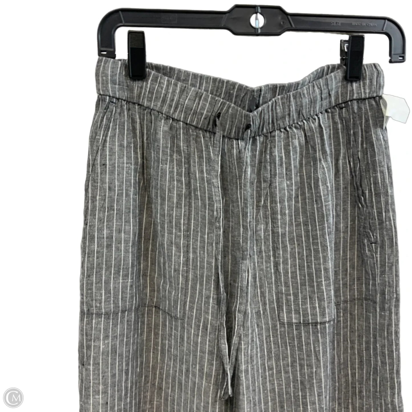 Pants Linen By Eileen Fisher In Black, Size: Xxs