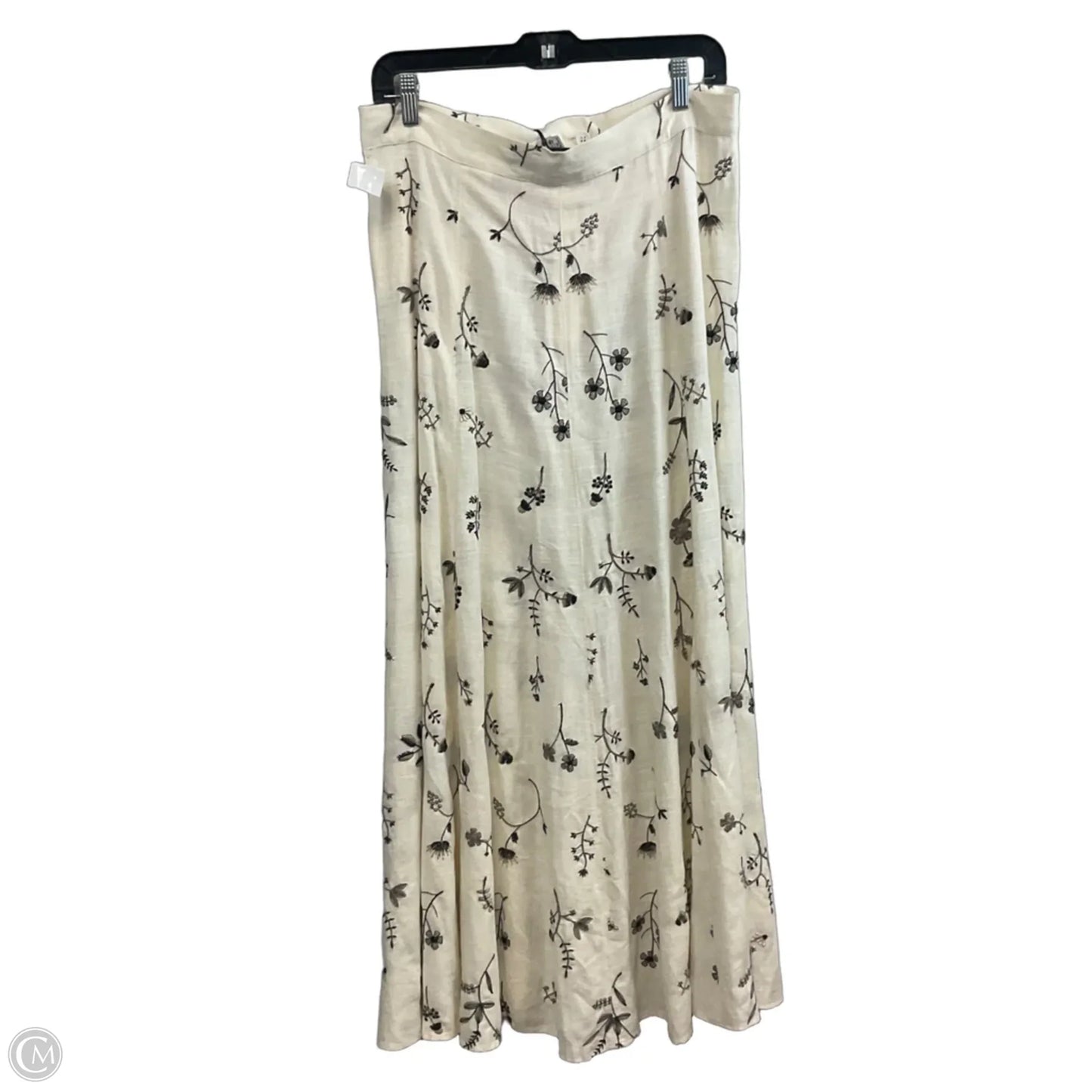 Skirt Maxi By Zara In Cream, Size: L